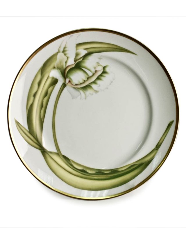 White Tulips Salad/Dessert Plate